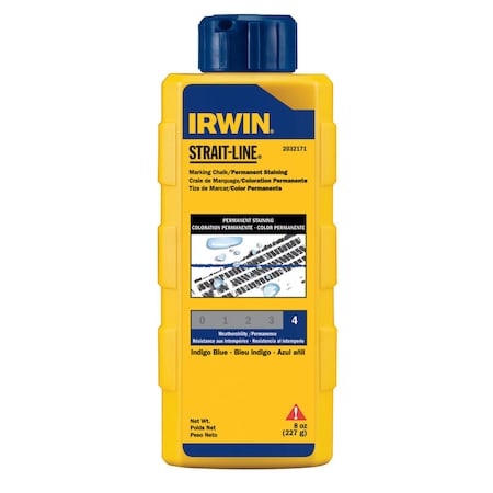 Irwin Irwin Strait-Line 8 oz Permanent Marking Chalk Blue 1 pk 4935518